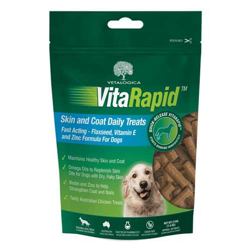 20% Off Vetalogica VitaRapid Skin & Coat Daily Treats For Dogs - 7.4oz (210g) Now Only $ 18.32
