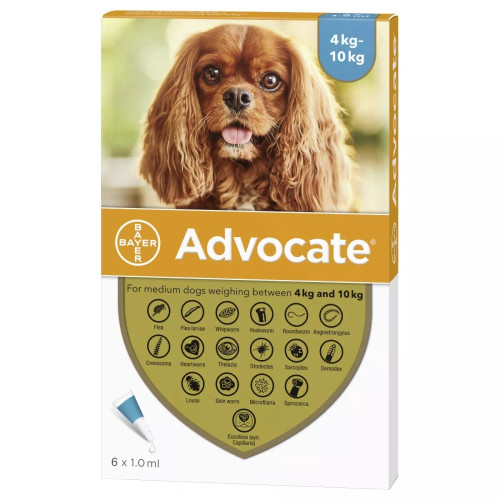 20% Off Advocate for Dogs 9-20 lbs (4.1-10 kg) - Aqua 6 Doses Now Only $ 53.62