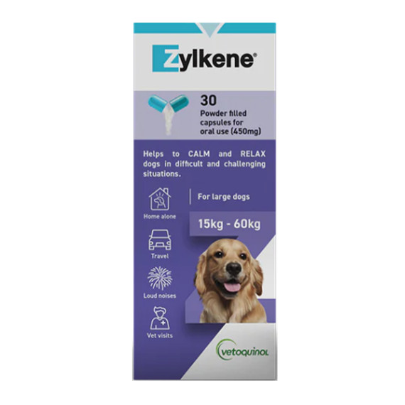 Zylkene Suplemento Nutricional Para Perros 450mg - 30 Cápsulas