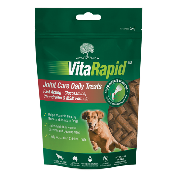 20% Rabatt auf Vetalogica VitaRapid Joint Care Daily Treats für Hunde - 7.4oz (210g) Jetzt nur $ 18.32