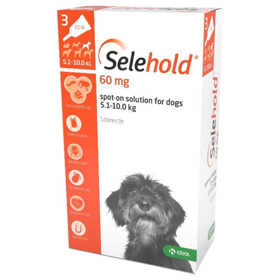 20% de Descuento Selehold para Perros 10.1-20 lbs (5.1-10 kg) - Naranja 3 Dosis Ahora Sólo $ 27.2