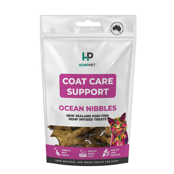 HempPet New Zealand Hoki Fish Hemp Infused Treats for Cats 70g (2.46 oz)