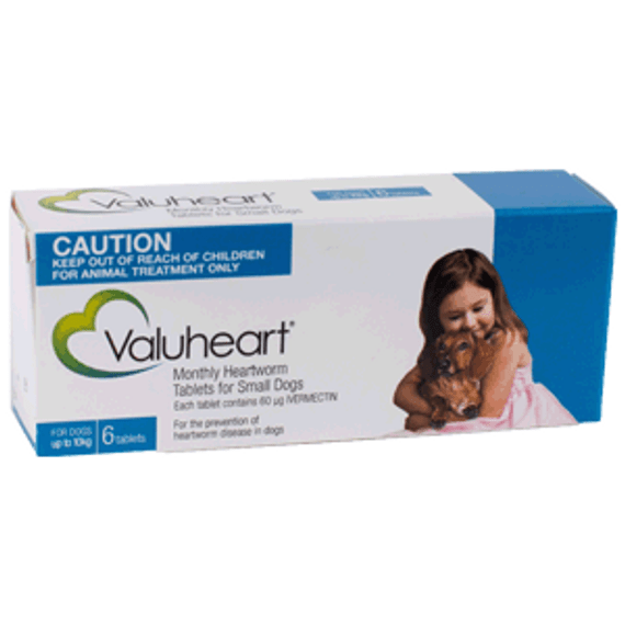 20% Off Valuheart Monthly Heartworm Tablets for Small Dogs up to 22 lbs (up to 10 kg) - Blue 6 Tablets Now Only $ 17.59