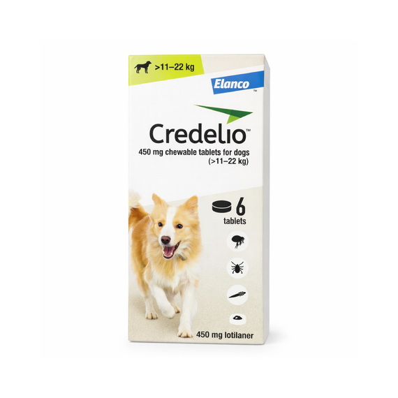 Credelio for Dogs 25.1-50 lbs (11-22 kg) - Green 6 Tablets