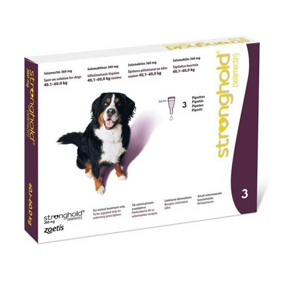20% Off Stronghold for Dogs 85.1-130 lbs (40.1-60 kg) - Plum 3 Doses Now Only $ 45.62