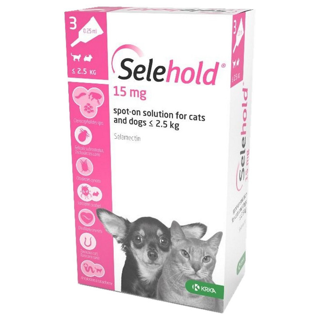 Selehold for Puppies & Kittens up to 5 lbs (up to 2.5 kg) - Pink