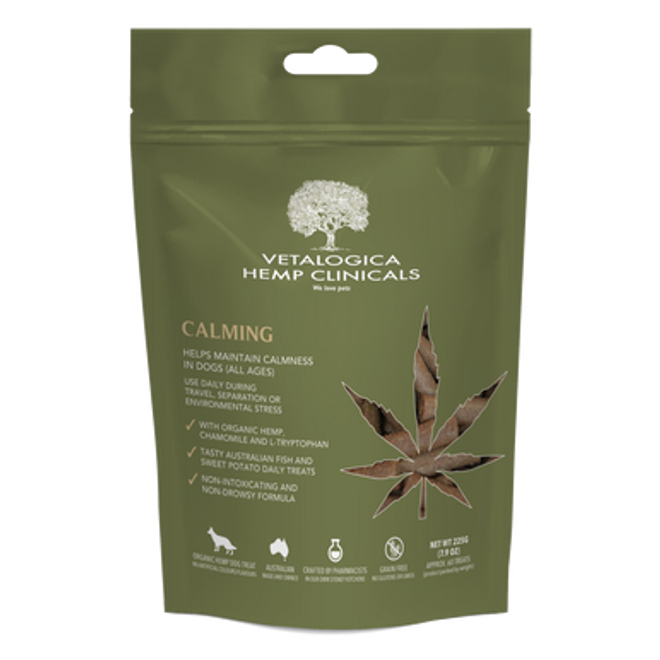 Vetalogica Hemp Clinicals Kalmerende Traktaties voor Honden 225g