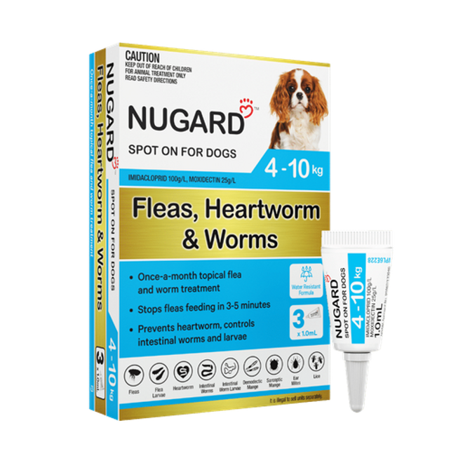 Nugard for Small Dogs 8.8–22 lbs (4–10kg) Aqua - 3 Doses Nugard for Small Dogs 8.8–22 lbs (4–10kg) Aqua - 3 Doses