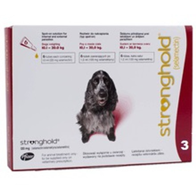 20% Off Stronghold for Dogs 20.1-40 lbs (10.1-20 kg) - Red 3 Doses Now Only $ 34.41