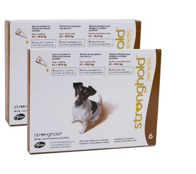 20% korting op Stronghold for Dogs 10.1-20 lbs (5.1-10 kg) - Bruin 12 Doses Nu slechts $ 92,86