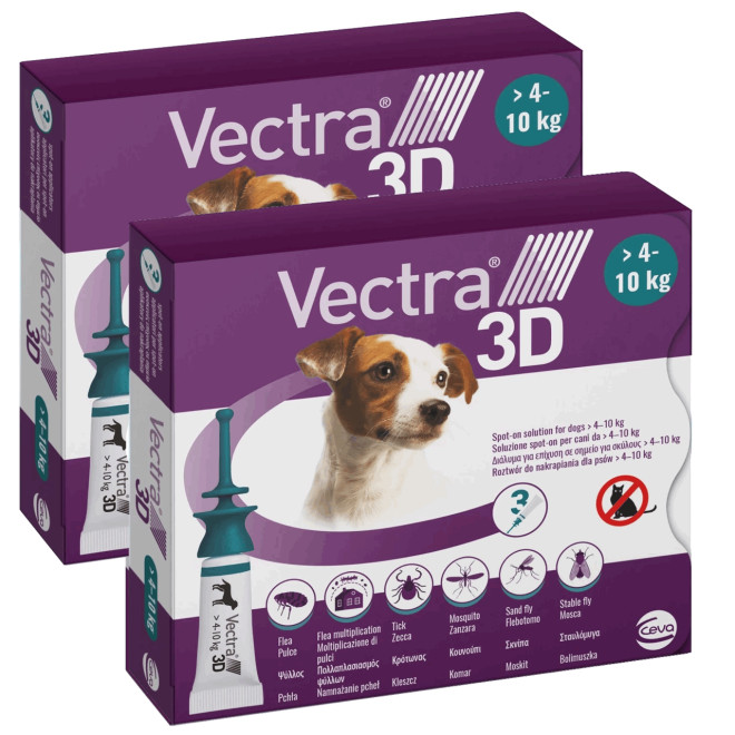 20% Off Vectra 3D for Dogs & Puppies 11-20 lbs (4-10 kg) - 6 Doses Now Only $ 50.23