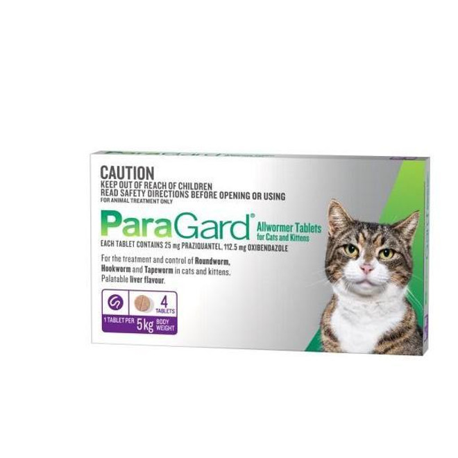 20% Rabatt auf Paragard Allwormer für Katzen & Kätzchen bis zu 5 kg (11 lbs) - 4 Tabletten jetzt nur $ 23.19