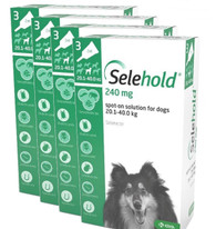 20% Off Selehold for Dogs 40.1-85 lbs (20.1-40 kg) - Green 12 Doses Now Only $ 108.08