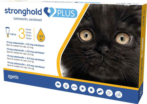 typist Wrak landelijk Stronghold PLUS voor kleine katten tot 2,5 kg - Gold 3 Doses | Sierra Pet  Meds