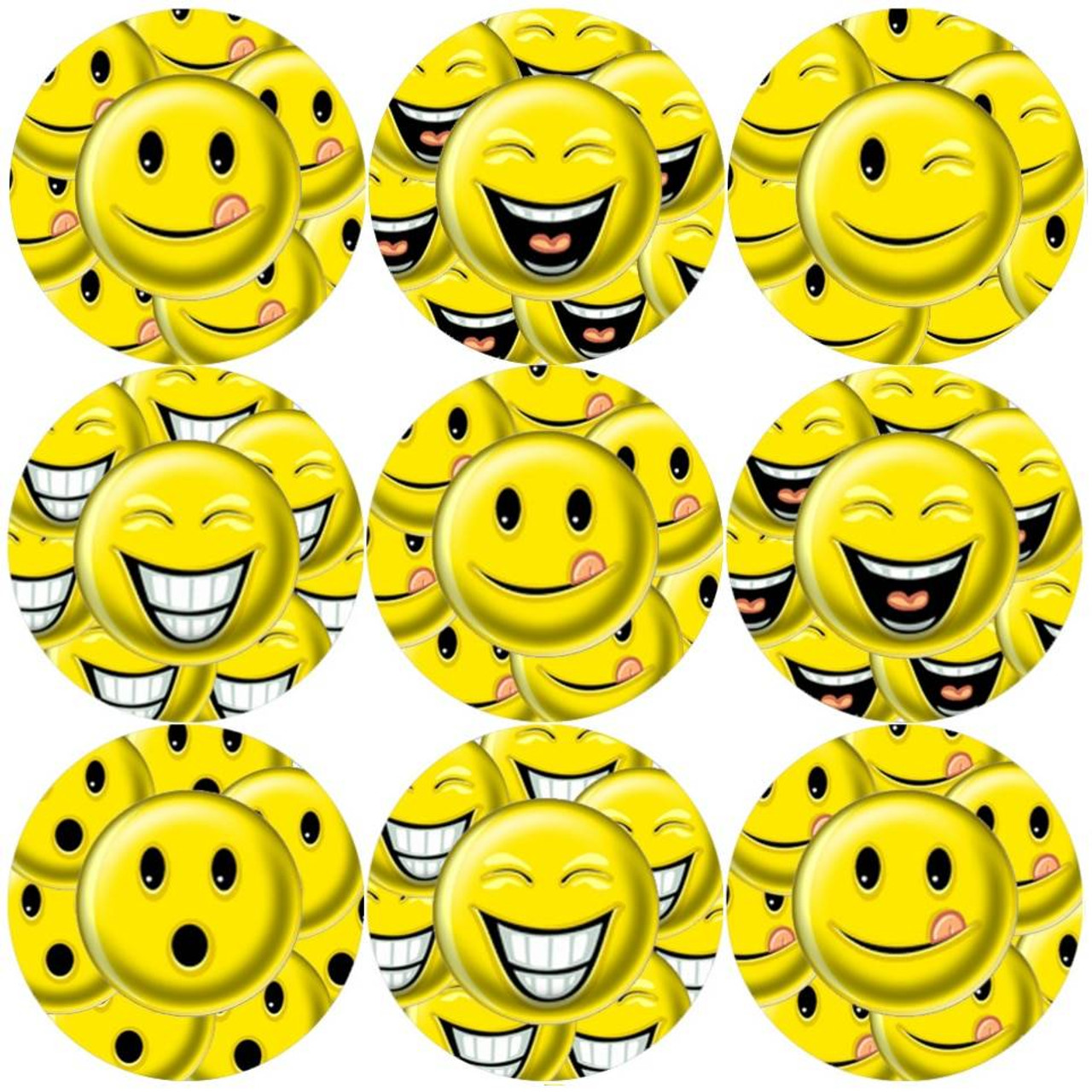 10 Kids Smile Face Stickers Happy Face Teacher Reward Praise