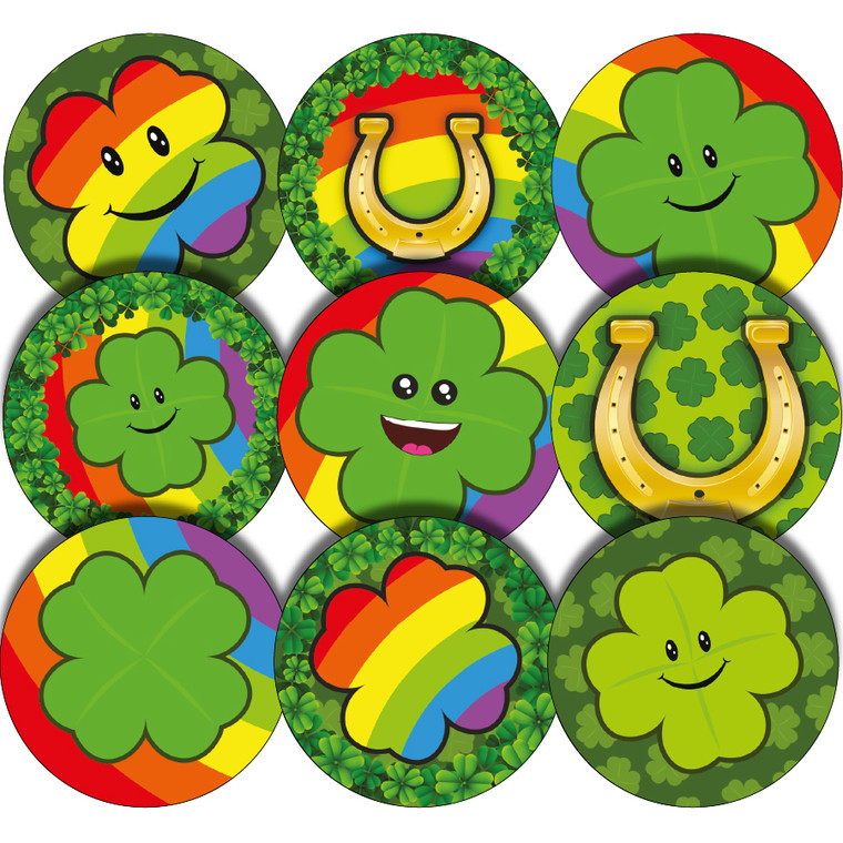 Sticker Stocker 144 Just 4 Luck 30mm Reward Stickers for Teachers, Parents and Party Bags