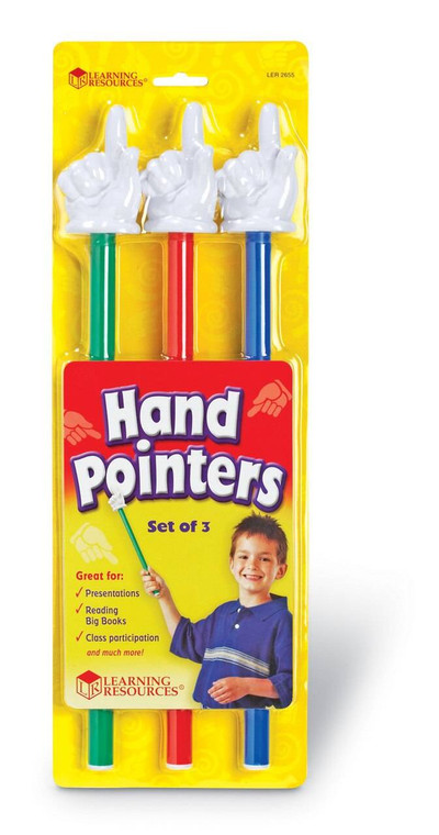 Learning Resources Learning Resources - 3 x 37.5cm Whiteboard Hand Pointers