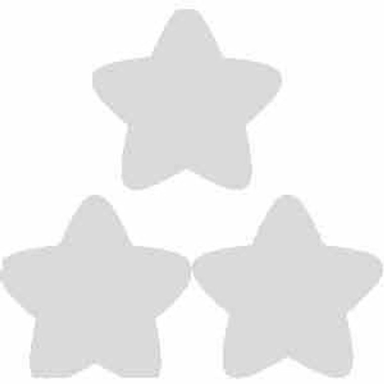 Trend Enterprises Inc 400 Silver Foil Reward Stars SuperShapes Stickers