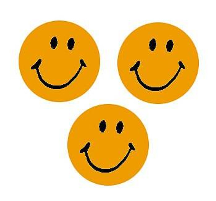 Trend Enterprises Inc 800 Neon Orange Smiles SuperSpots mini reward Stickers