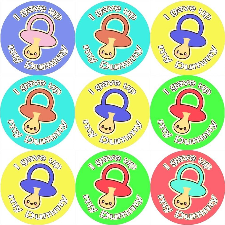 Sticker Stocker 144 I Gave up my Dummy on 30mm Stickers for Teachers, Parents and Party Bags