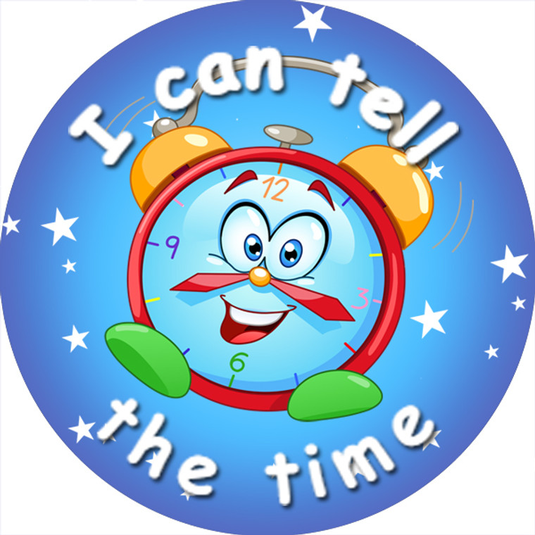 Sticker Stocker 144 Telling the Time 30 mm Reward Stickers for Teachers, Parents and Party Bags