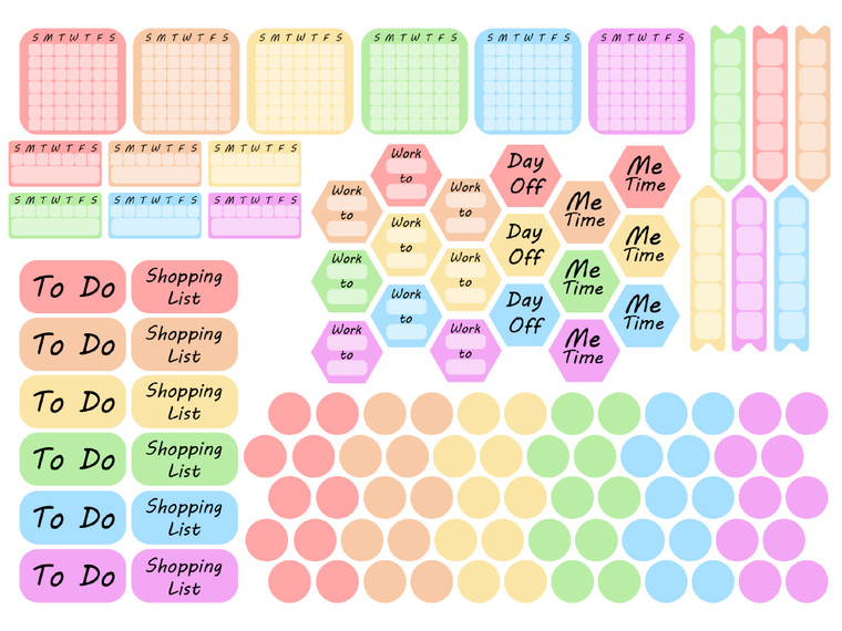 Sticker Stocker - 648 Habit Tracker Planner Stickers, Daily Routine Journal Stickers