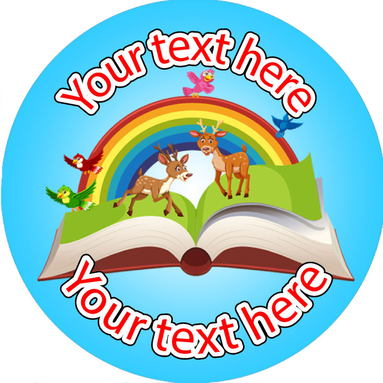 Sticker Stocker 144 Personalised Animal Book 30mm Reward Stickers for School Teachers, Parents and Nursery