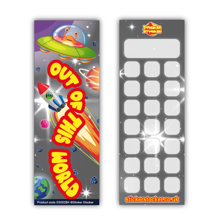 Sticker Stocker - 30 Out of this World Reading Classroom Reward Bookmarks Ideal for School Teachers