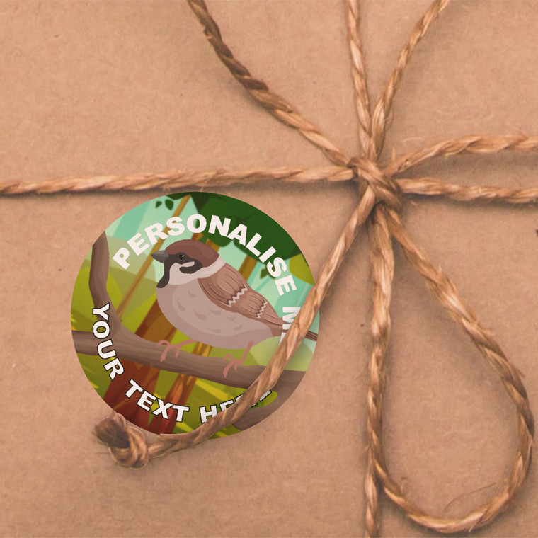 144 Personalised Sparrows 30mm Bird Reward Stickers for School Teachers, Parents and Nursery