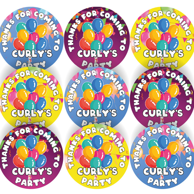 144 Personalised Birthday Party 30mm Reward Stickers for School Teachers, Parents and Nursery