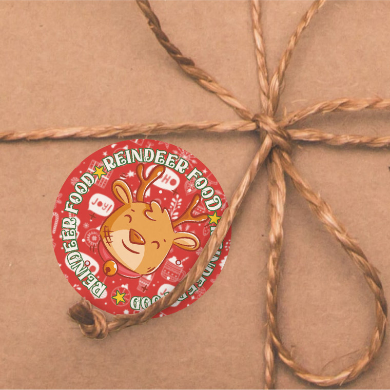 144 Reindeer Food 30mm Reward Stickers for School Teachers, Parents and Nursery + 90 Free 10mm Santa's