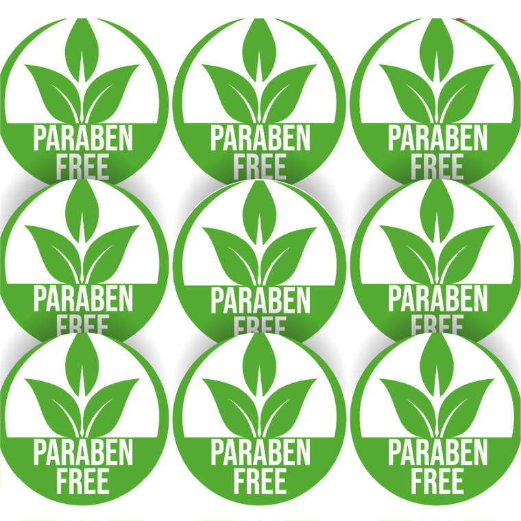 144 Paraben Free Ingredients 30mm Glossy Stickers Product Gift Packaging Seal Labels