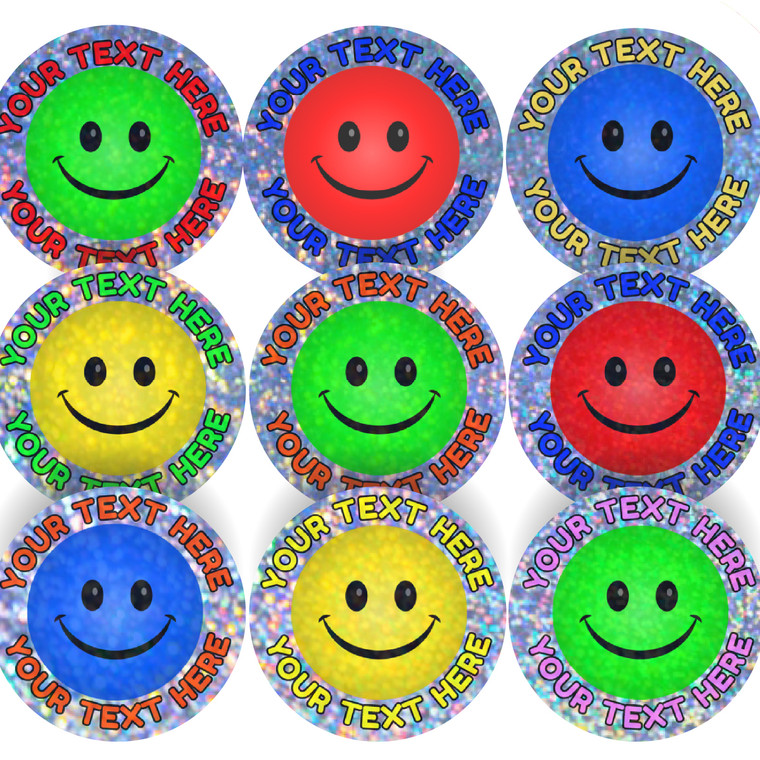 Sticker Stocker 144 Personalised Sparkle Smiles 30mm Reward Stickers + 90 Free Sparkle Smiles for School Teachers, Parents and Nursery