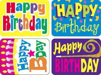 Birthday Stickers 