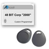 AnythingID Prox Key Fobs | 48 BIT Corp "2000" (Pack of 10)