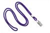 1/8" Round Braid Lanyard with Bulldog Clip (100 Pack)