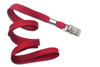 3/8" Flat Braid Lanyard with Bulldog Clip (100 Pack)
