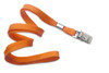 3/8" Flat Braid Lanyard with Bulldog Clip (100 Pack)