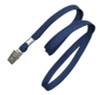 3/8" Flat Braid Lanyard with Bulldog Clip (100 Pack)