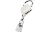 Badge Reel Carabiner No-Twist Badge Reels with Clear Strap (50 Pack)