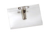 Clear Rigid Vinyl Horizontal Name Tag Holder with Pin/Clip Combo, 4" x 2.5" (100 Pack)
