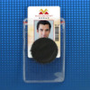 Heavy-Duty Vinyl Vertical Adhesive Badge Holder 2.12" x 3.38" (100 Pack)