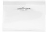 Clear Rigid Vinyl Horizontal Name Tag Holder with Nickel-Plated Steel Pin 4" x 3" (100 Pack)