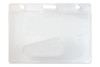 Frosted Rigid Plastic Horizontal Side-Load Access Card Holder (50 pack)