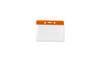 Vinyl Horizontal Badge Holder with Color Bar, 3.75" x 2.63" (100 Pack)