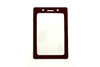 Clear Vinyl Vertical Badge Holder with Color Frame, 2.25" x 3.44" (100 pack)