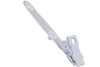 Plastic Frosted Strap Clip with White Steel Spring Clip 2.25" (100 Pack)