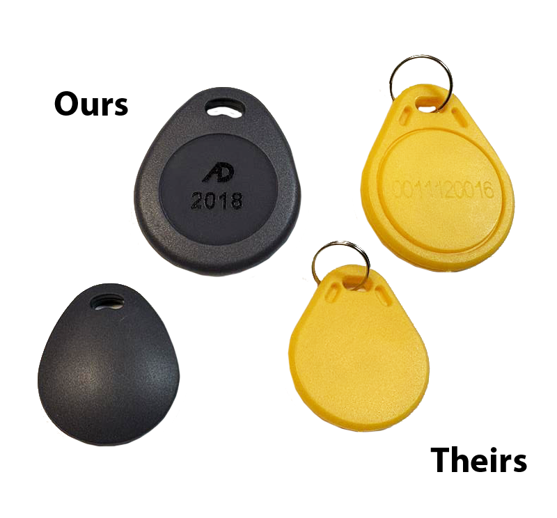 AnythingID 26 BIT Prox Key Fobs Compatible with ADI Standard