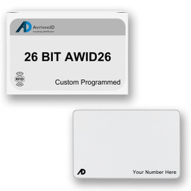 AnythingID PVC Prox Cards | 26 BIT AWID26 (Pack of 10)