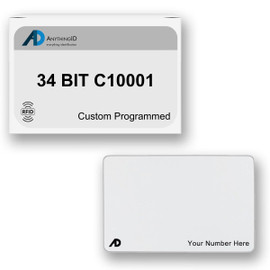 AnythingID PVC Prox Cards | 34 BIT C10001 (Pack of 25) - ProxCards